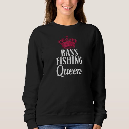 Sweatshirt Basse Pêche Queen Chasse Pêche Raglan (Devant)