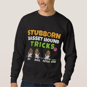 Sweatshirt Basset Basset Hound Tricks I Amoureux des chiens I