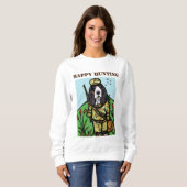 SWEATSHIRT BASSET HORAIRE NOËL (Devant entier)