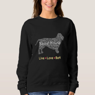 Sweatshirt Basset Hound Amoureux des chiens Femmes Hommes Mam