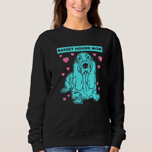 Sweatshirt Basset Hound Maman Chien Propriétaire Basset Hound (Devant)