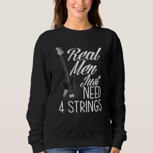 Sweatshirt Bassiste Guitariste Hommes Instrument de Musique G