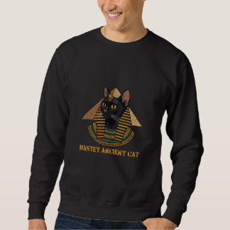 Sweatshirt Bastet Déesse Féline Égyptienne Ancienne Art Vinta