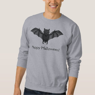 Sweatshirt Bat Cartoon Cute Et Joyeux Texte D'Halloween