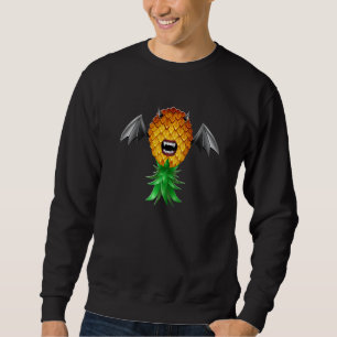 Sweatshirt Bat Wings Vampire Bite Swinger Upside Down Pineapp