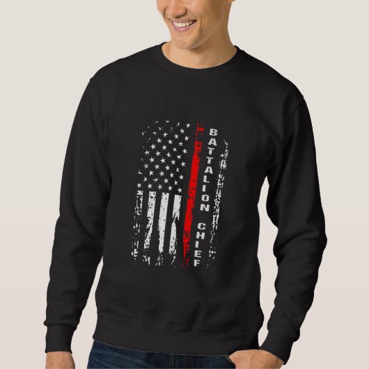 Sweatshirt Bataillon des pompiers Bataillon en chef Cadeau en (Devant)