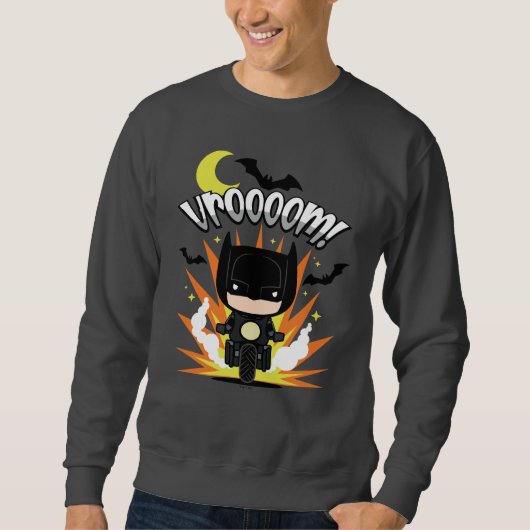 Sweatshirt Batcycle Chibi Batman (Devant)