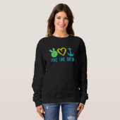 Sweatshirt Bateau Capts Peace Loating Tie Dye Thème (Devant entier)