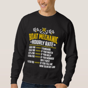 Sweatshirt Bateau mécanique Horaire Taux Automobile Machine D