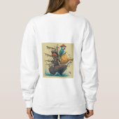 Sweatshirt bateau pirate avec perroquet (Dos)