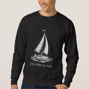 Sweatshirt Bateau Voilier capitaine Ancre Bateau Voilier