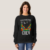 Sweatshirt Bâtiment de brique de l'équipe de construction (Devant entier)