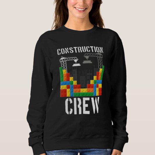 Sweatshirt Bâtiment de brique de l'équipe de construction (Devant)