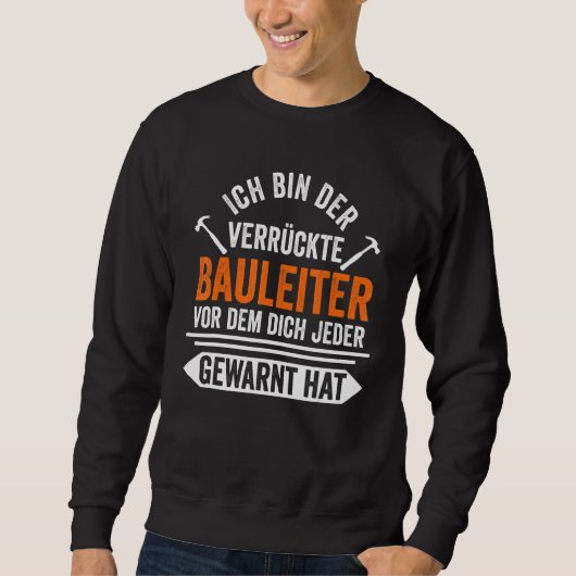 Sweatshirt Bâtiment pour hommes Échelle de construction Const (Devant)