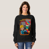 Sweatshirt Bâtiment principal de construction jamais fatigué (Devant entier)