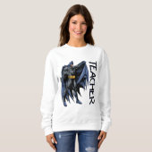 Sweatshirt Batman Plein-Color Professeur Collatéral (Devant entier)