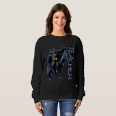 Sweatshirt Batman Plein-Color Professeur Collatéral (Devant entier)