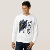 Sweatshirt Batman Plein-Color Professeur de Côté (Devant entier)
