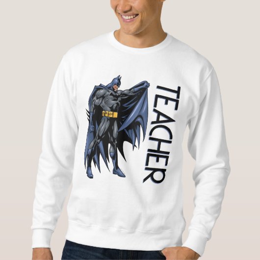 Sweatshirt Batman Plein-Color Professeur de Côté (Devant)