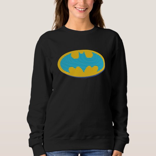 Sweatshirt Batman | Symbole Cyan Stripes (Devant)