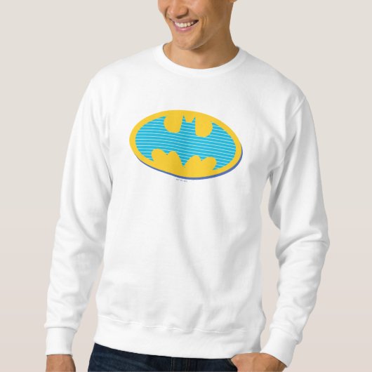 Sweatshirt Batman | Symbole Cyan Stripes (Devant)