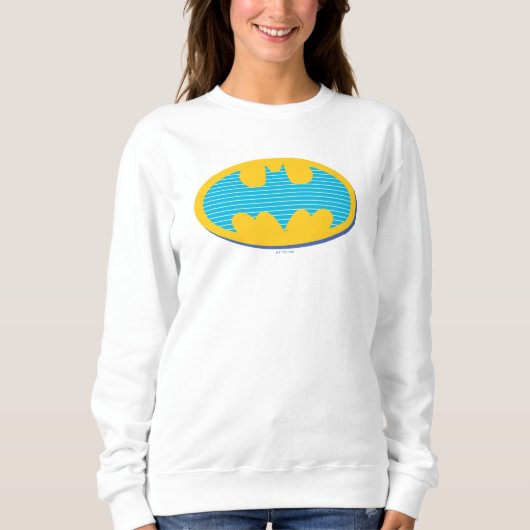 Sweatshirt Batman | Symbole Cyan Stripes (Devant)
