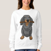 Sweatshirt Bâton Dachshund (Devant)
