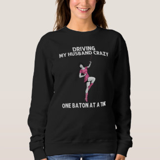 Sweatshirt Bâton de Twirling Cool pour Femmes Filles Majorett