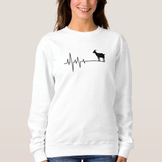 Sweatshirt Battement de cœur de chèvre (Devant)