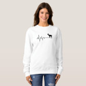 Sweatshirt Battement de cœur de chèvre (Devant entier)