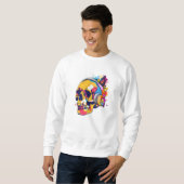 Sweatshirt Batterie dynamique du crâne (Devant entier)