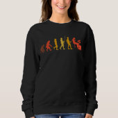 Sweatshirt Batteur d'évolution de tambour rétro (Devant)