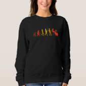 Sweatshirt Batteur d'évolution de tambour rétro (Devant)