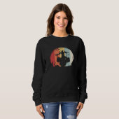 Sweatshirt Batteur Rétro en train de battre (Devant entier)