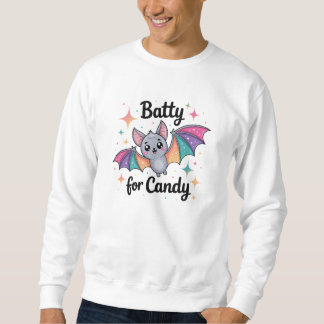 Sweatshirt Batty for Candy Sweater - Chat Kawaii Halloween