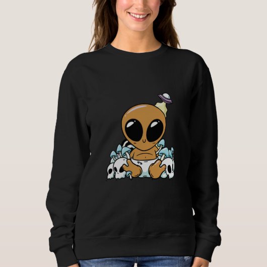Sweatshirt bay alien space aliens cute ufo (Devant)