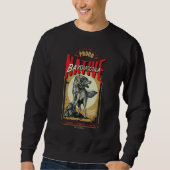 Sweatshirt Bayougoula Native American Indian Born Wolf Spirit (Devant)
