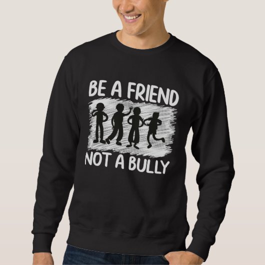 Sweatshirt Be a friend not a bully Orange (Devant)