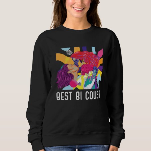 Sweatshirt Be Bi Cousin Bisexual Rainbow Pride March Bisexual (Devant)