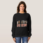 Sweatshirt Be Kind ASL American Sign Language (Devant entier)