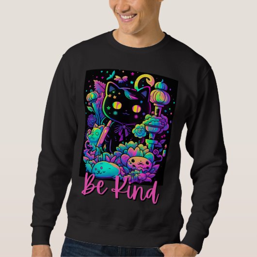 Sweatshirt Be Kind Kindnes For Women Kids Men Cute Flowers Fl (Devant)