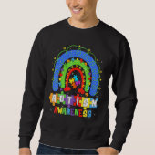 Sweatshirt Be Kind Men Women Rainbow Inspiration Autism Awa (Devant)