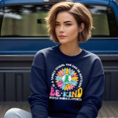 Sweatshirt Be Kind Mental Health Sunflower