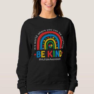 Sweatshirt Be Kind Puzzle Piece Rainbow Autism Awareness Mont