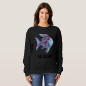 Sweatshirt Be Kind Rainbow Fish Teacher Life Teaching Back To (Devant entier)