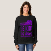 Sweatshirt Be Kind Retro Vintage Domestic Violence Awareness  (Devant entier)
