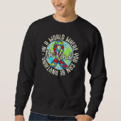 Sweatshirt Be Kind Sensibilisation sur l'autisme Puzzle Earth (Devant)