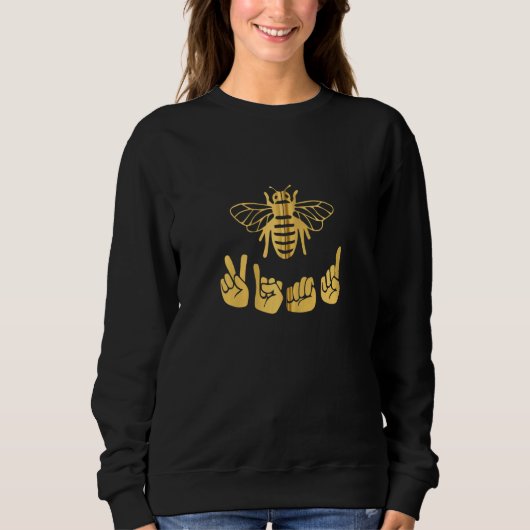 Sweatshirt Be Kind Sign Language Hand Talking Teacher Interp (Devant)
