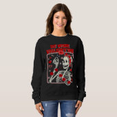 Sweatshirt Be Mine Valentine Skeleton With Roses Valentines D (Devant entier)