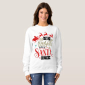 Sweatshirt Be Naughty Save Santa The Trip Funny Christmas (Devant entier)